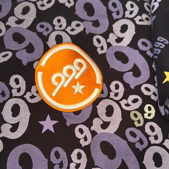 Gino Green global rare vintage hoodie Jacket full of 9’s EUC 5X - Picture 13 of 15